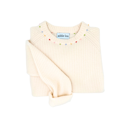Cashmere Confetti Sweater - Pre-Order (Ships Early February)